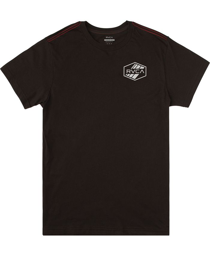 RVCA Womens Syd Stripe Short Sleeve Shirt - (Wine) main image 1