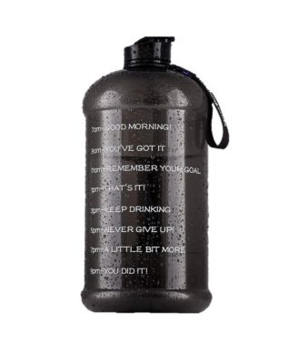 1 Gallon Water Bottle with Time Marker Leakproof Flip Cap