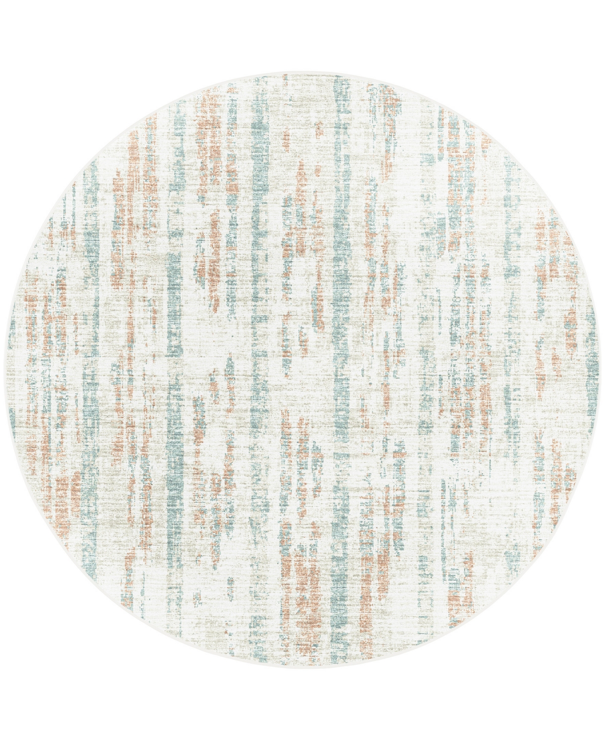 D Style Briggs Brg-6 10' x 10' Round Area Rug - Ivory
