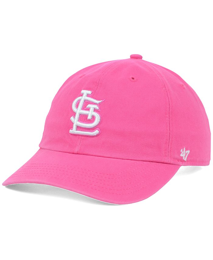 47 Brand St. Louis Cardinals Pink CLEAN UP Cap - Macy's