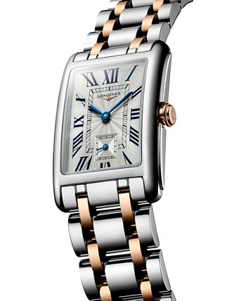 Longines - Women's Swiss DolceVita 18K Rose Gold & Stainless Steel Bracelet Watch 23x37mm