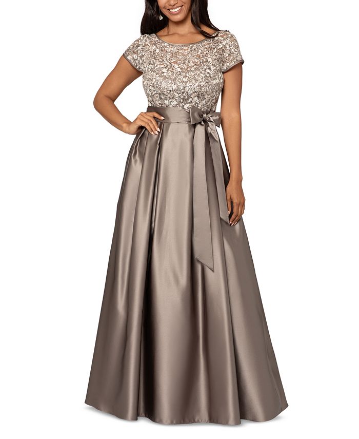 XSCAPE Petite Embroidered Sequined Ball Gown & Reviews - Dresses ...