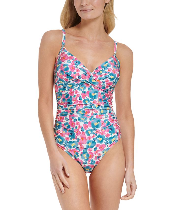 Calvin Klein Women's Twist Tummy-Control One-Piece Swimsuit, Created for  Macy's & Reviews - Swimsuits & Cover-Ups - Women - Macy's