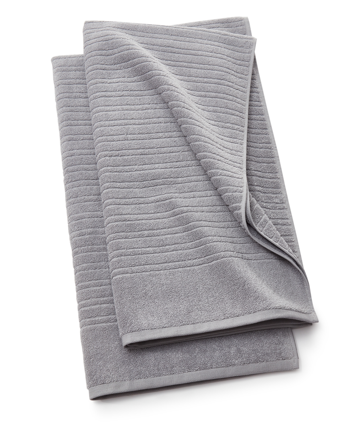 Shop Home Design Quick Dry Cotton 2-pc. Bath Towel Set, Created For Macy's In Brushed Alloy