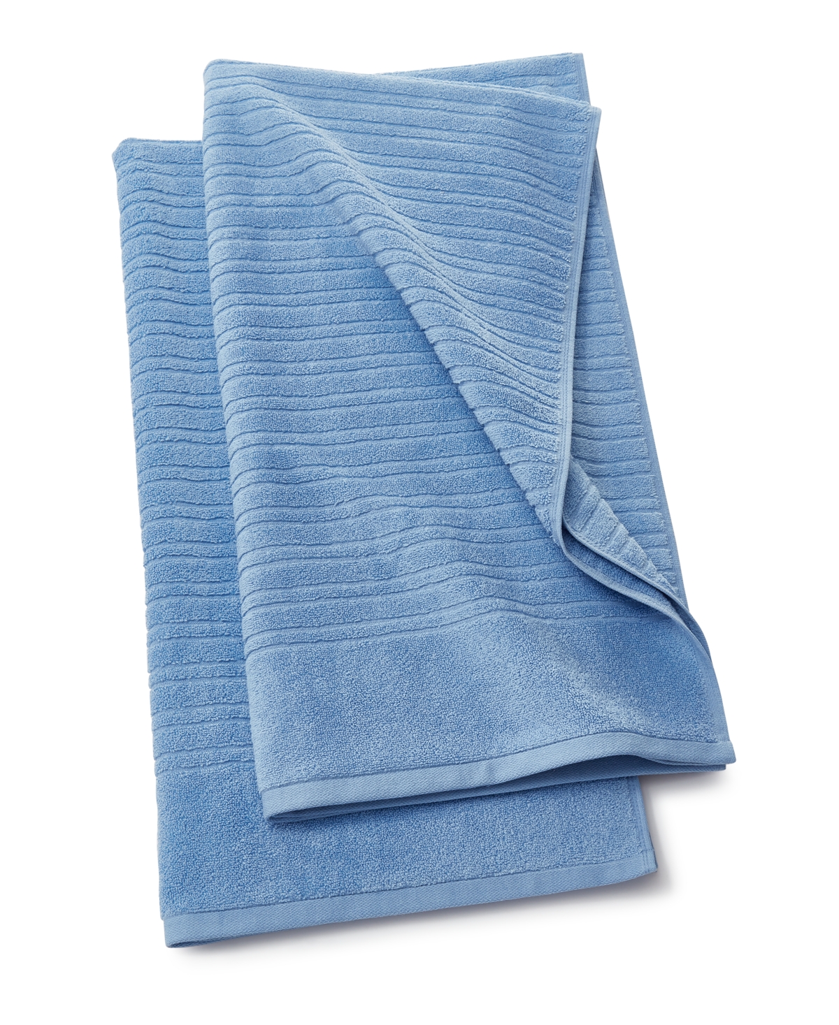 Home Design Quick Dry Cotton 2-pc. Bath Towel Set, Created For Macy's In Blue Throne