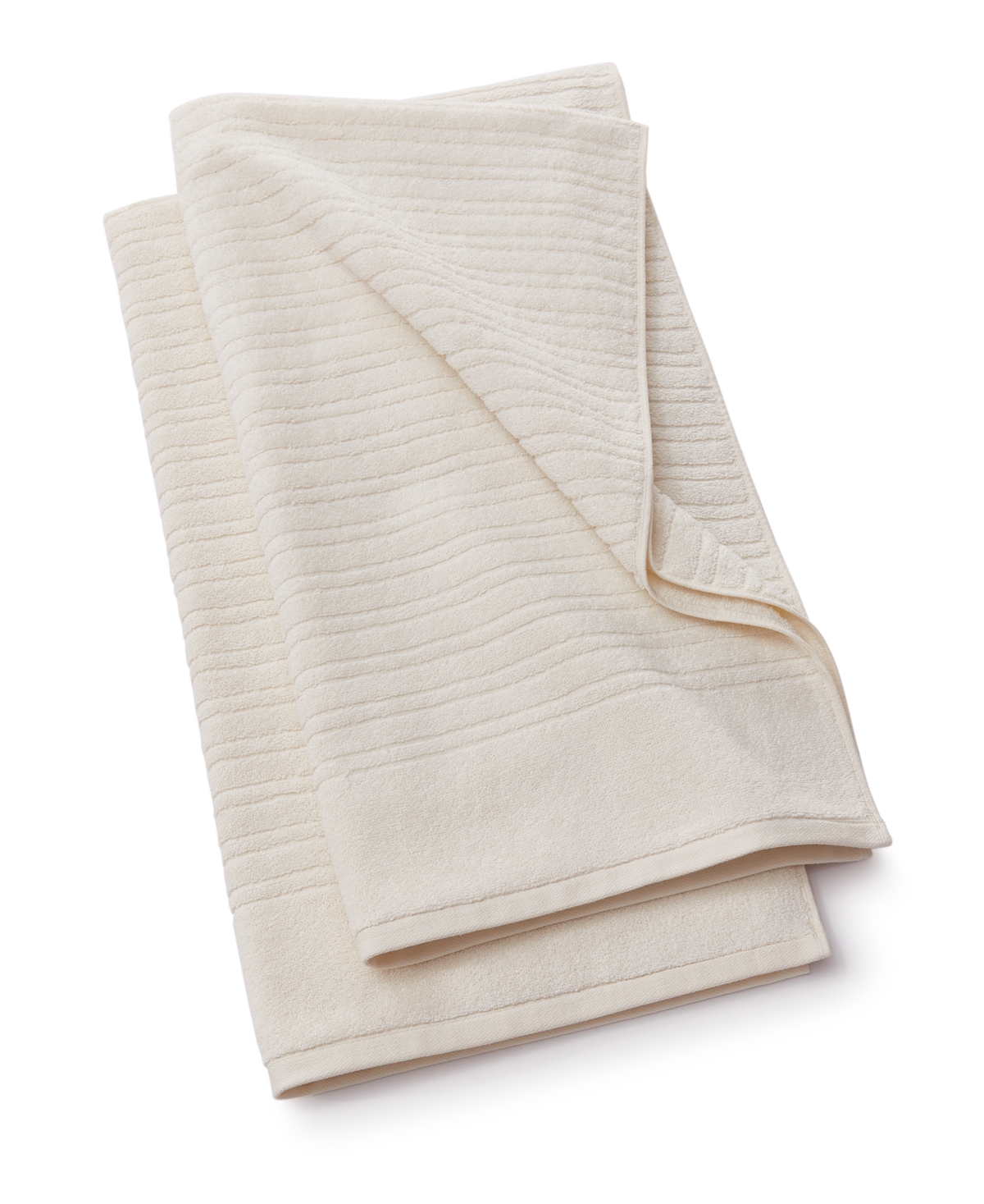 Home Design Quick Dry Cotton 2-pc. Bath Towel Set, Created For Macy's In Egret