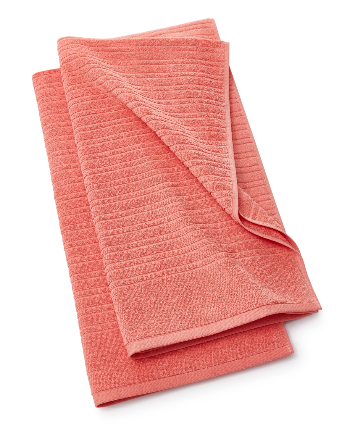 Home Design Quick Dry Cotton 2-pc. Bath Towel Set, Created For Macy's In Warm Peach