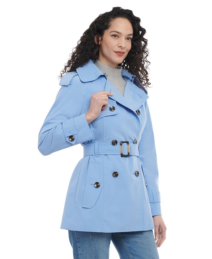 London Fog Women's DoubleBreasted Belted Trench Coat, Created for Macy's & Reviews Coats