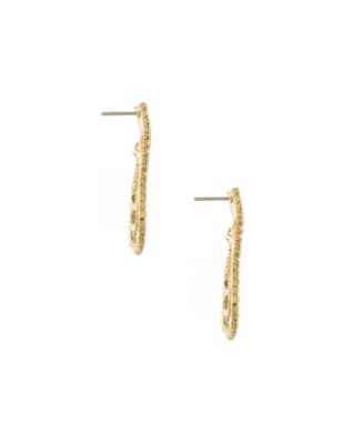 True Beauty Crystal Earrings in 18K Gold Plating