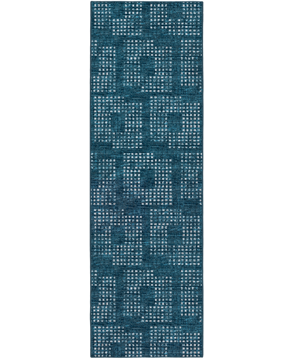 D Style Delano Da1 2'6" X 12' Runner Area Rug In Navy