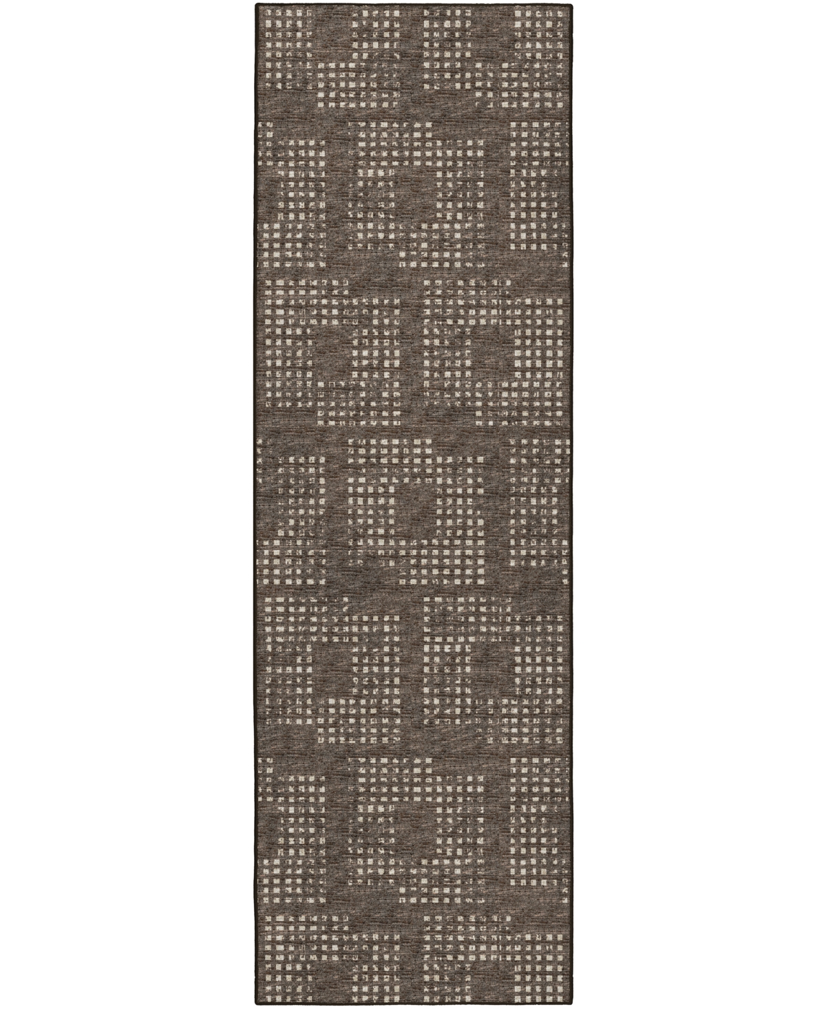 D Style Delano Da1 2'6" X 12' Runner Area Rug In Chocolate
