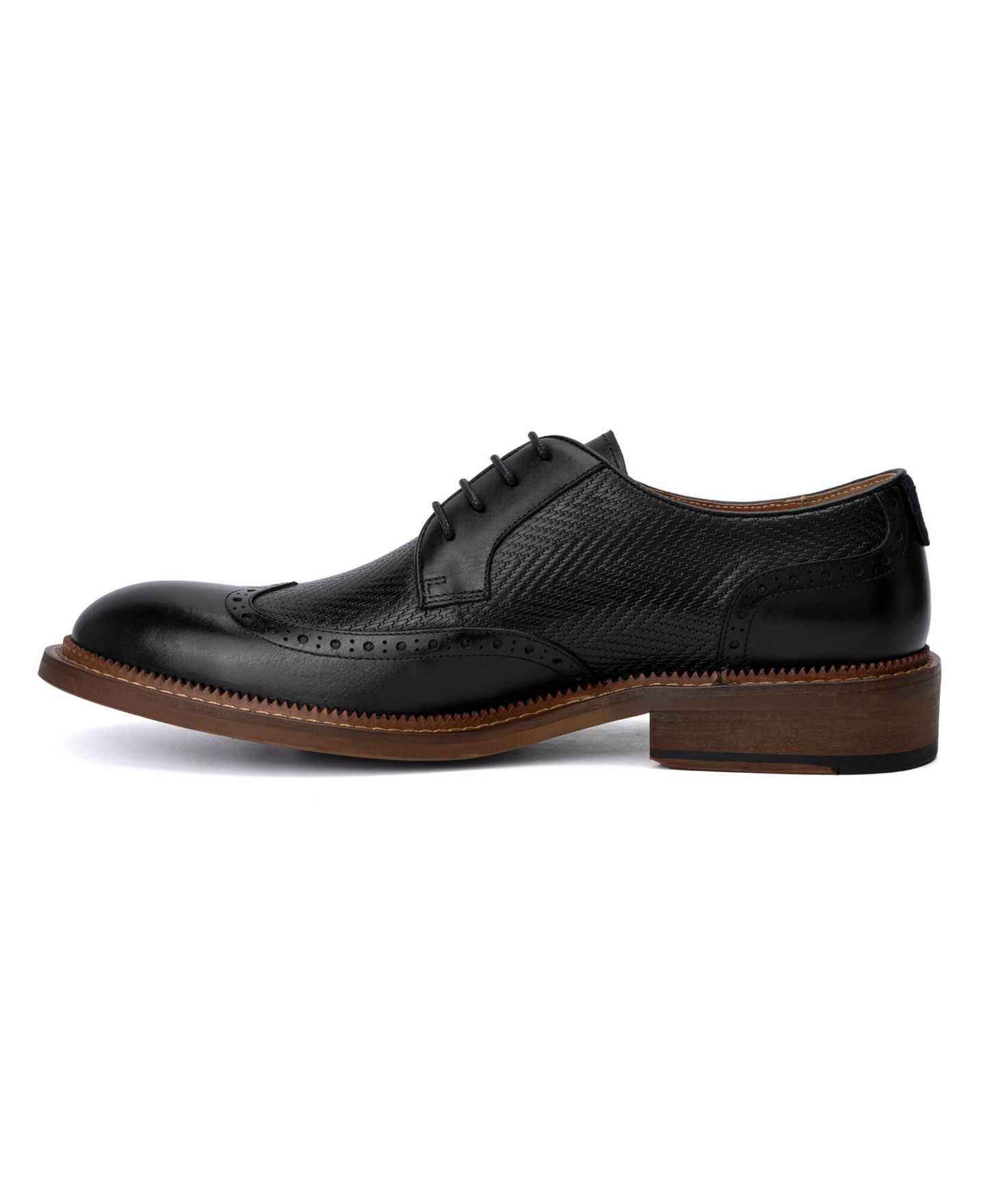 Обувь Vintage Foundry Co Men's Clark Lace-Up Oxfords, цвет: Чёрный — фото 3