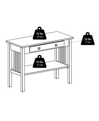 Stafford 29.92" Wood Console Hall Table