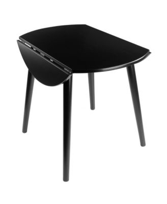 Moreno 28.94" Wood Round Drop Leaf Dining Table