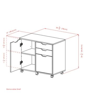 Halifax 26.3" Wood 2-Drawer Wide Filing Cabinet Storage Cabinet