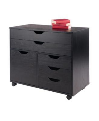 Halifax 26.3" Wood 3-Small 2-Wide Drawers Storage Cabinet