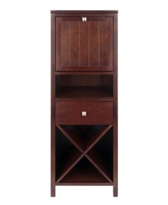 Brooke Jelly 47.44" Wood 4-Section Wine Storage Cupboard