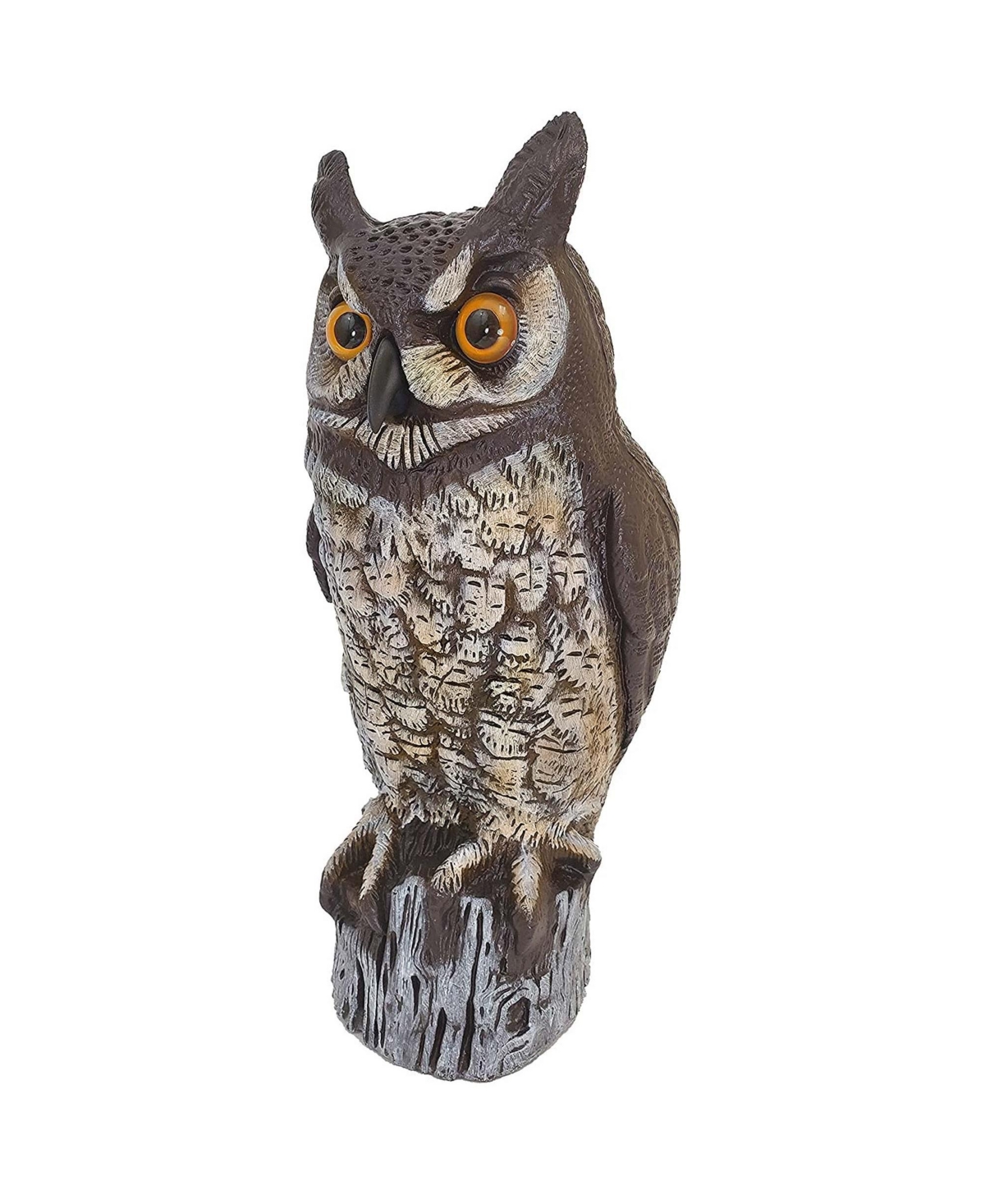Ow-6 Natural Enemy Scarecrow Great Horned Owl - Brown