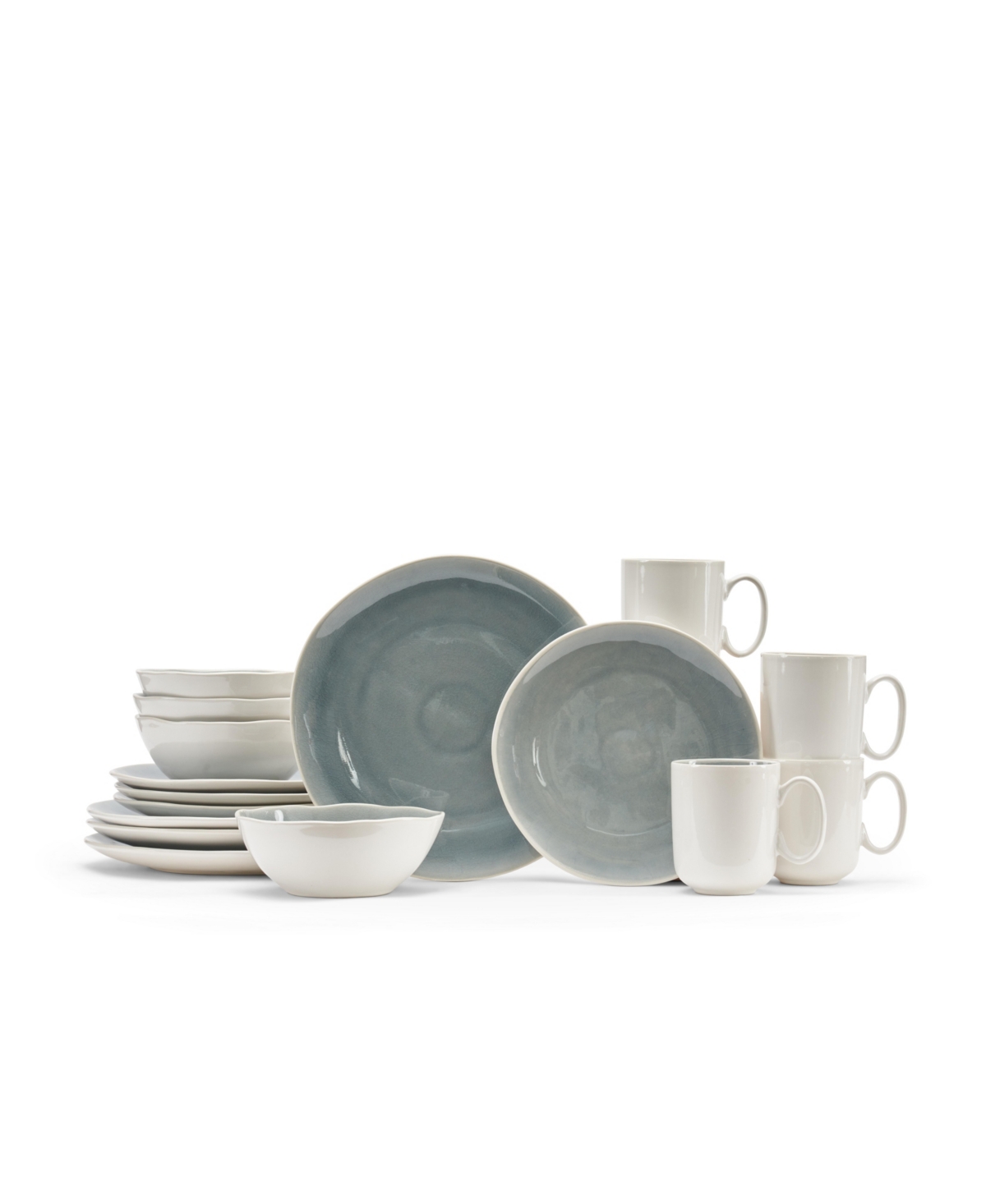 Selmar Dinnerware 16 Piece Set, Service for 4 - Natural