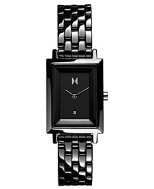 Women's Signature Square Ceramic Black Bracelet Watch, 26mm