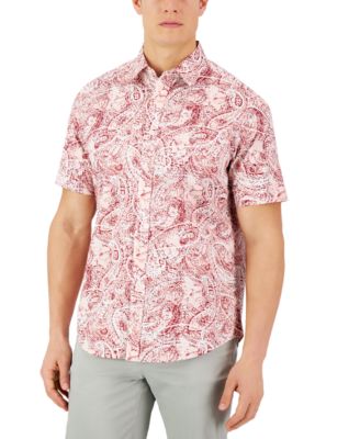 Club Room - Men's Robert Paisley Refined Woven Shirt