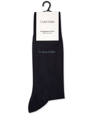 Men's Socks, Giza Cotton Flat Knit Crew