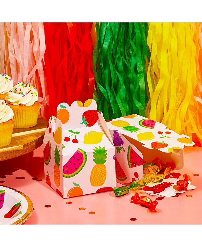 Sparkle and Bash 36 Pack Twotti Frutti Party Favor Boxes, 2nd Birthday