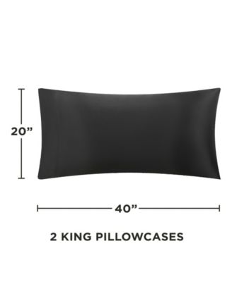 Satin 2 Piece Pillow Case Set, King