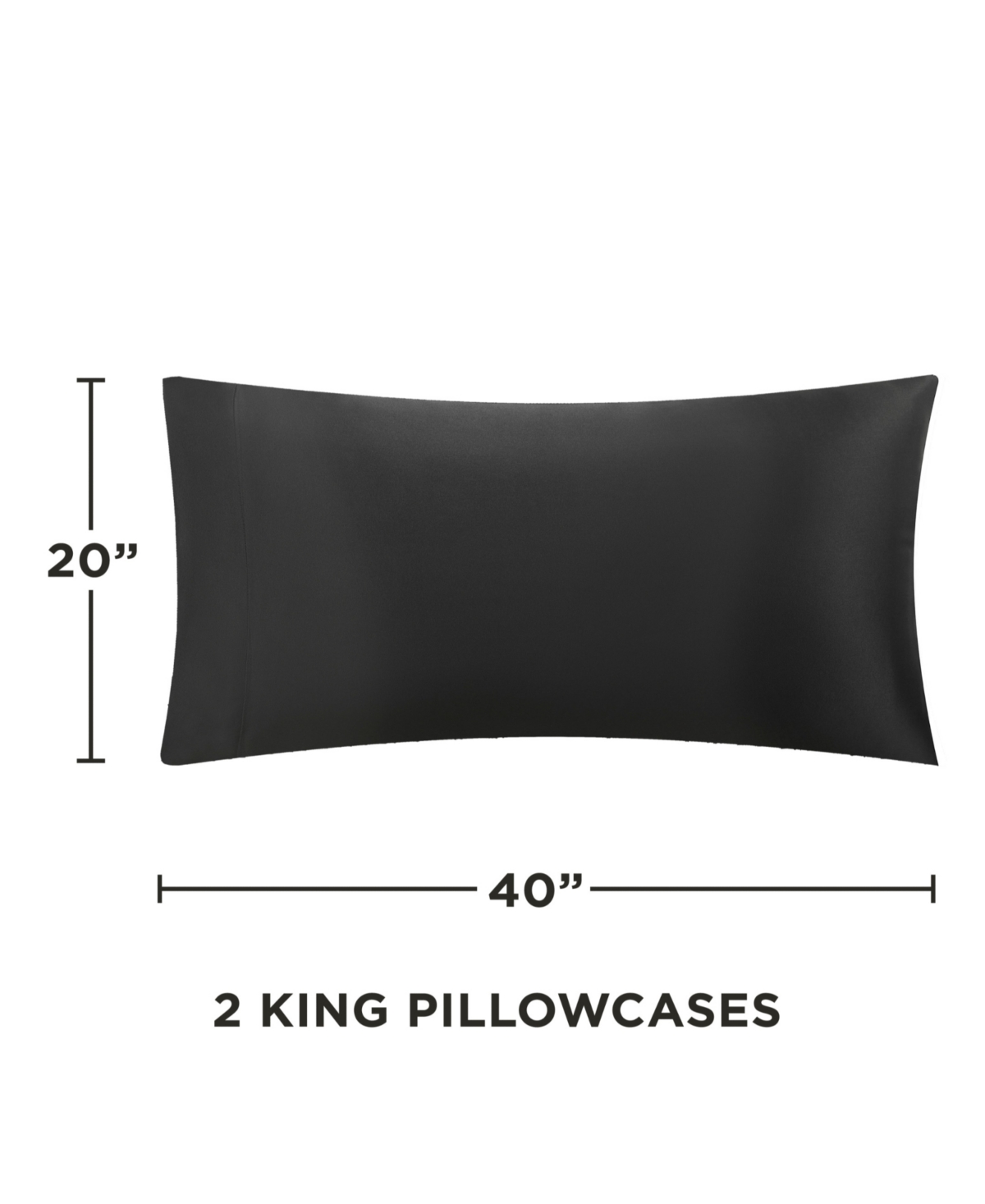 Juicy Couture Satin 2 Piece Pillow Case Set