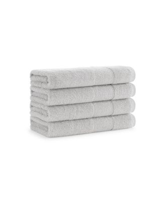 Luxury Turkish Hand Towels, 4-Pack, 600 GSM, Extra Soft  Plush, 18x32, Solid Color Options with Dobby Border
