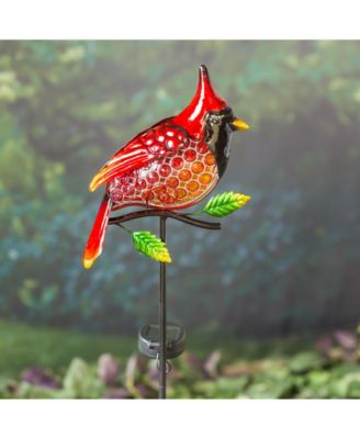 Garden Outdoor Decor Solar Garden Stake, Cardinal For Homes Gardens Yards Lawn and Patio