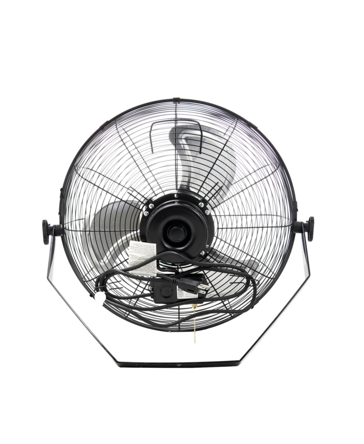 Vie Air Dual Function Wall Mountable Tilting Fan with 3 Speed Motor - Black