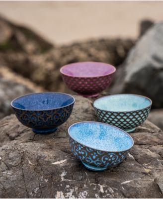 Set of Four Ooh La La Arabella Bowls, 10 oz