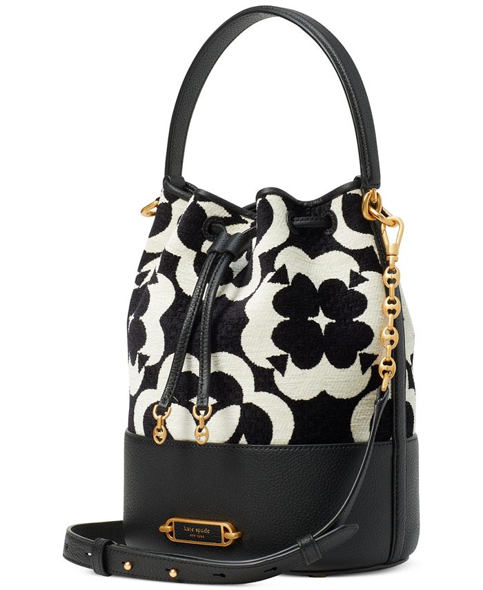 kate spade new york Gramercy Spade Flower Monogram Medium Bucket Bag