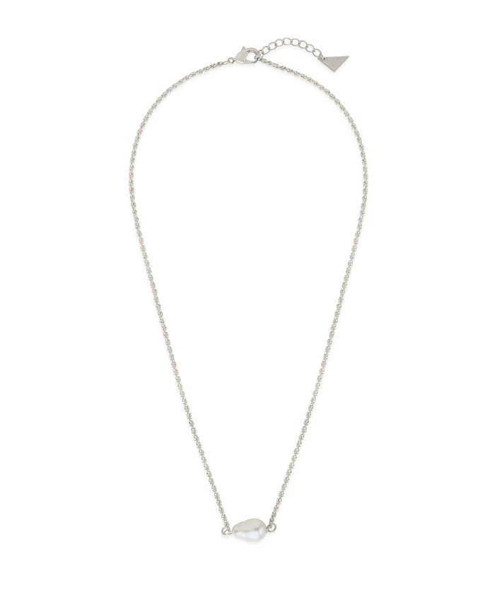 Sterling Forever Elyse Cultured Freshwater Pearl Pendant Necklace - Macy's
