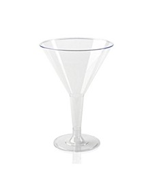 6 oz. Clear Plastic Martini Glasses (192 Glasses)