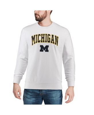 Men's Michigan Wolverines Arch & Logo Crew Neck Sweatshirt