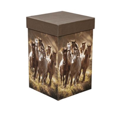 Ceramic Travel Cup, 17 OZ. ,w/box, Running Horses