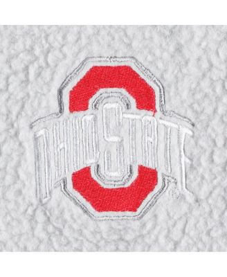 Women's Gray Ohio State Buckeyes Plus Size Wheelhouse Sherpa Full-Snap Jacket