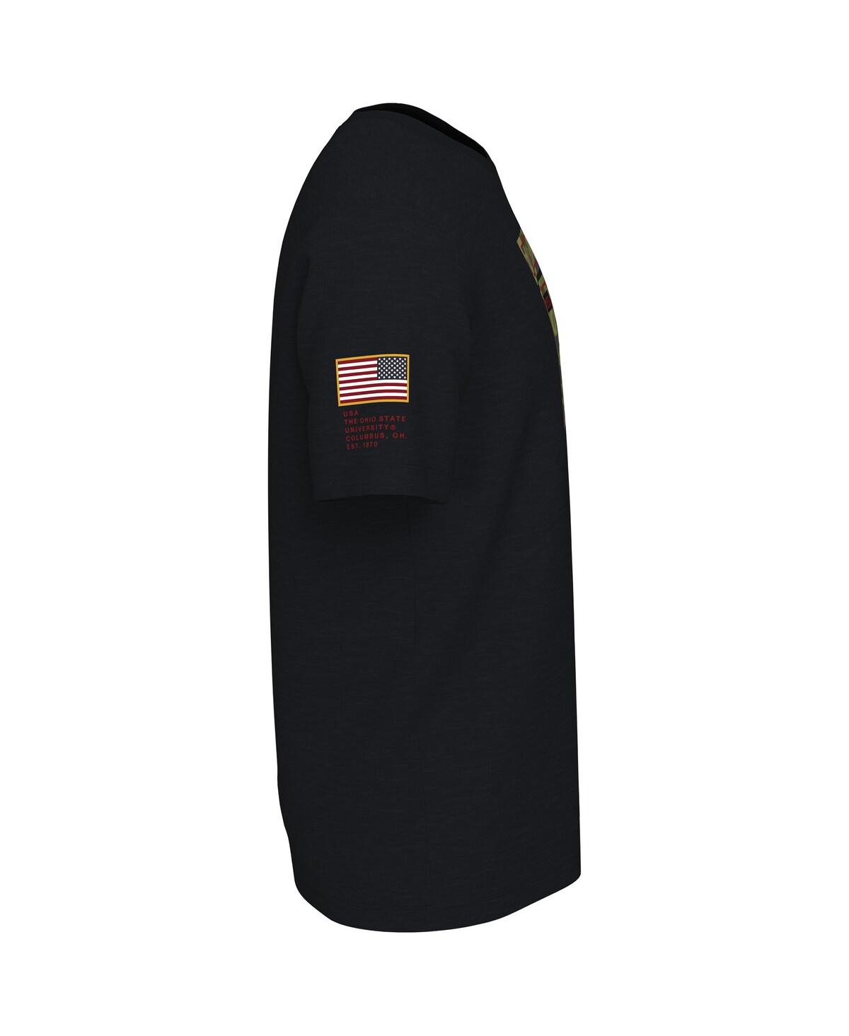 Men's NikeOhio State Buckeyes Veterans Camo T-shirt - Black