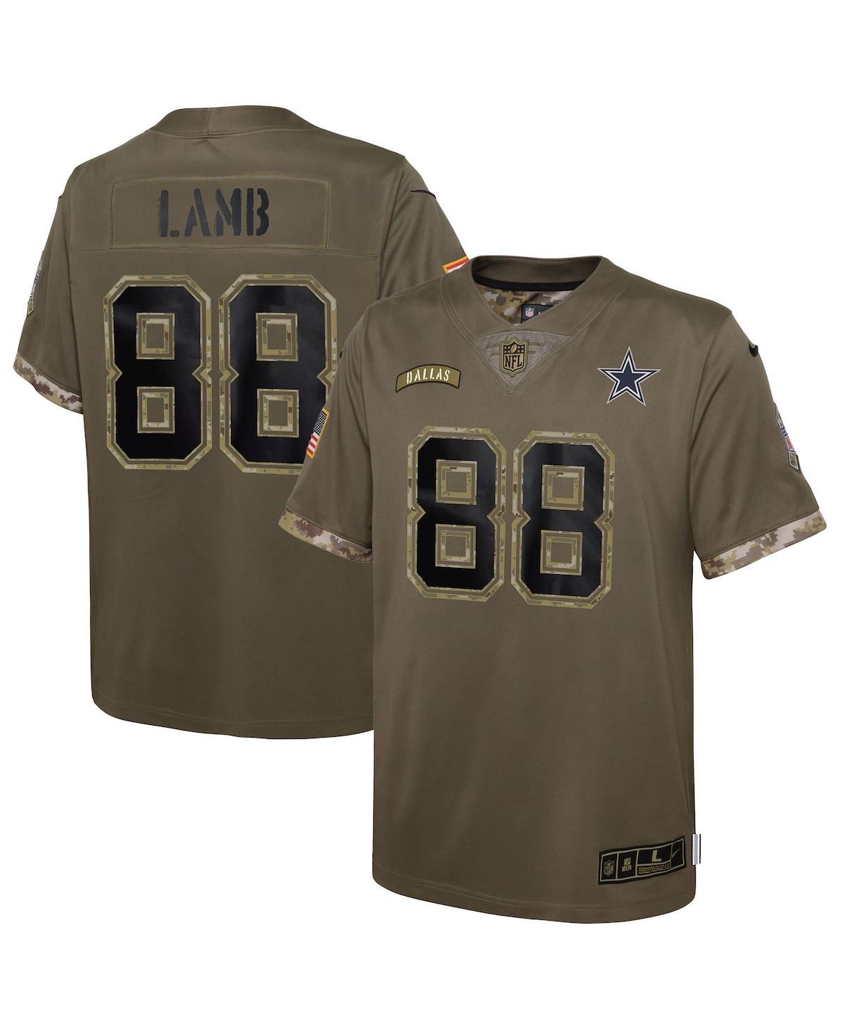 Youth Boys Nike CeeDee Lamb Olive Dallas Cowboys 2022 Salute To Service Player Limited Jersey