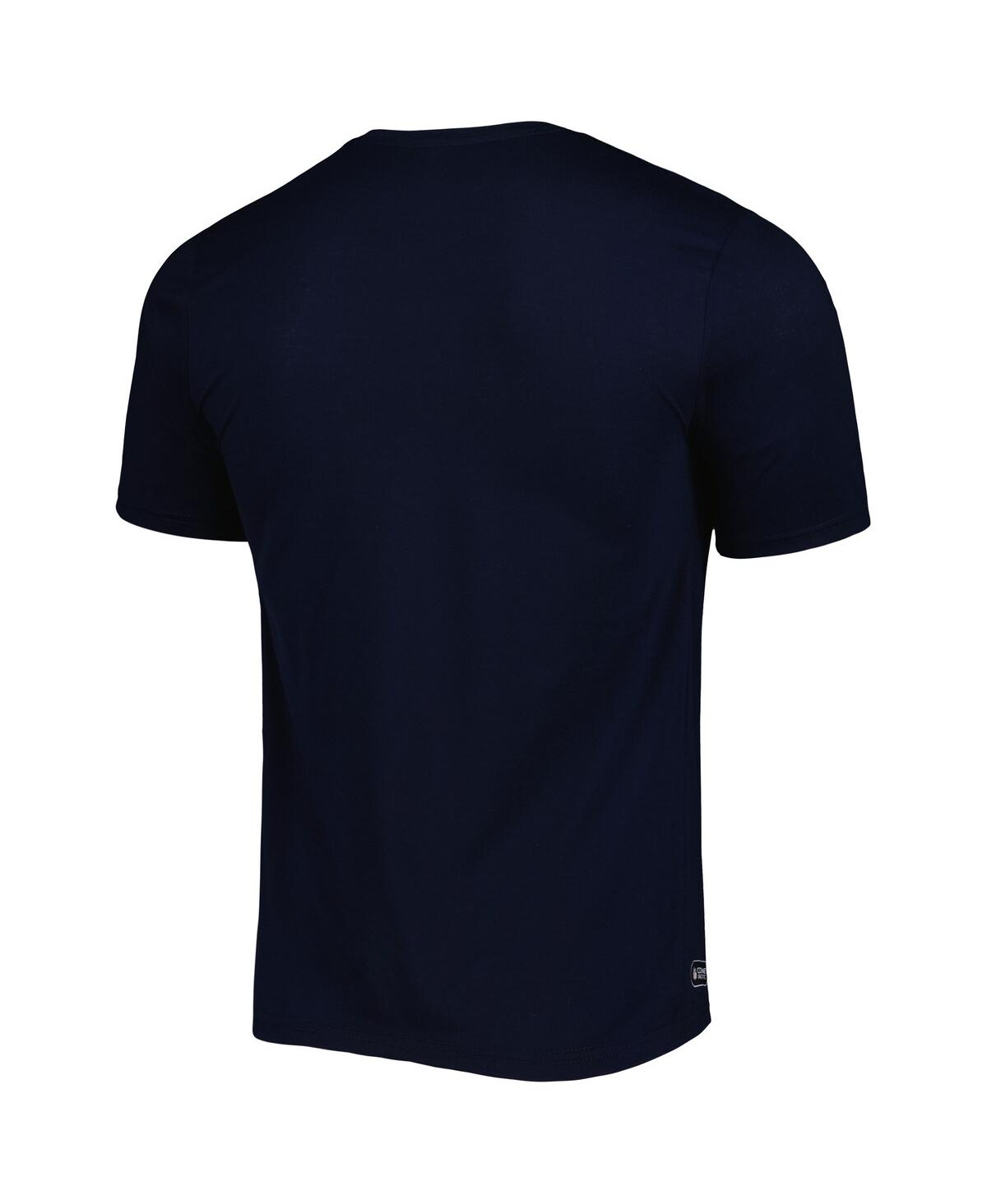 NEW ERA MEN'S NEW ERA NAVY TENNESSEE TITANS COMBINE AUTHENTIC BALL LOGO T-SHIRT 
