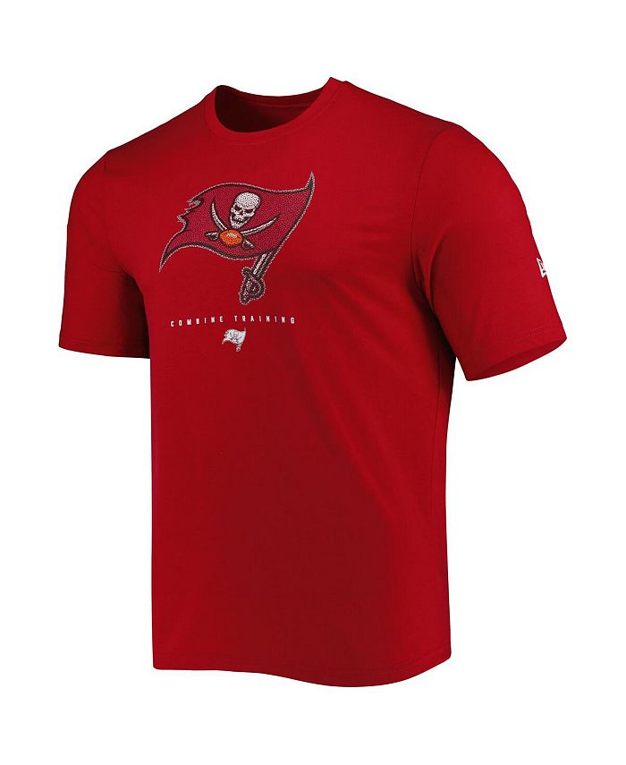 New Era Men's Red Tampa Bay Buccaneers Combine Authentic Ball Logo T ...