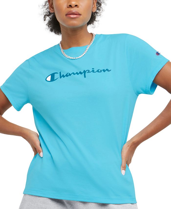 Champion Women's Cotton Logo T-Shirt - Macy's