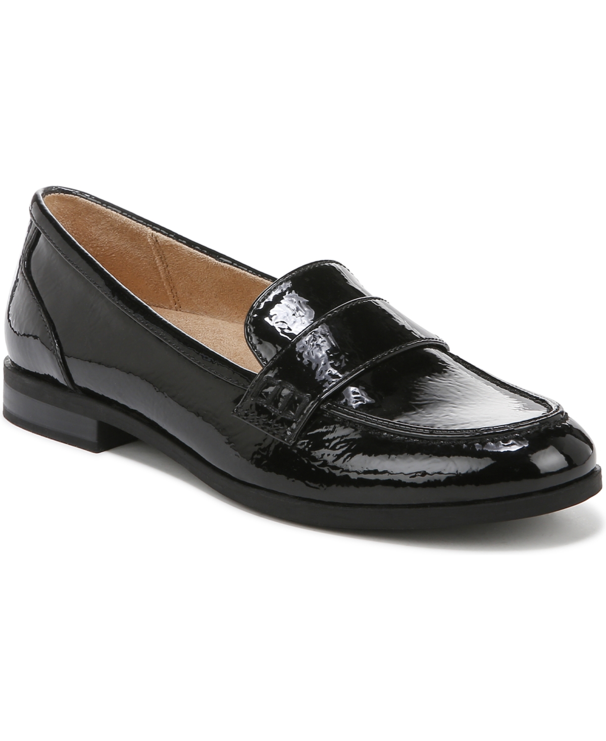 Shop Naturalizer Milo Slip-on Loafers In Black Faux Patent