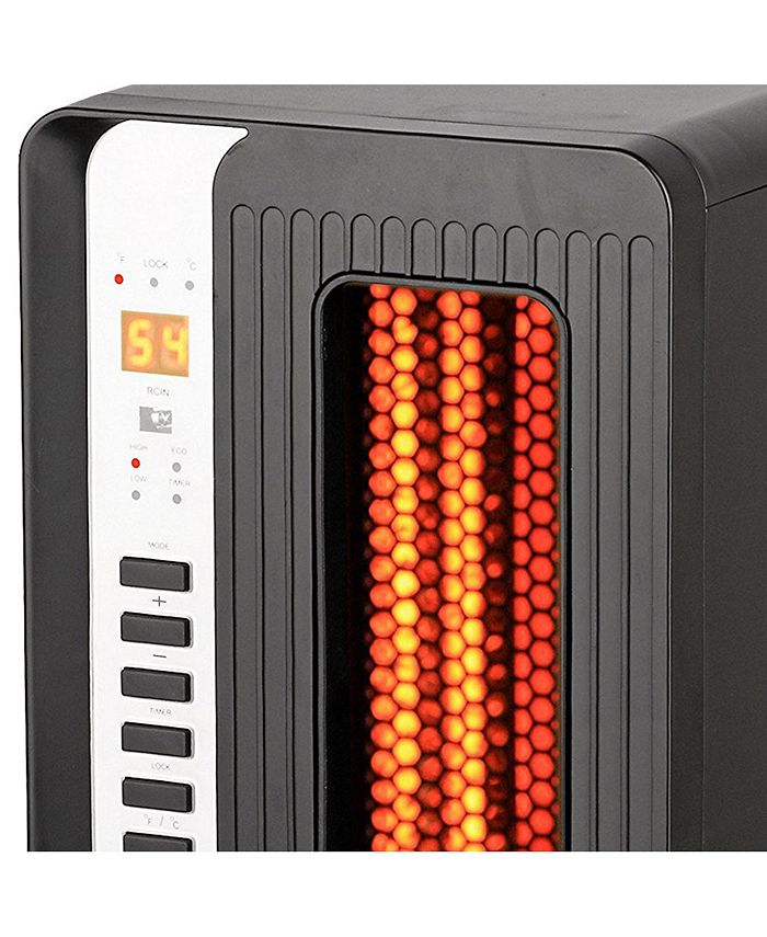 Optimus Infrared Quartz Heater With Remote & LED Display Macy's