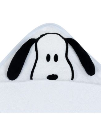 Baby Snoopy Baby/Infant Cotton Hooded Bath Towel - White