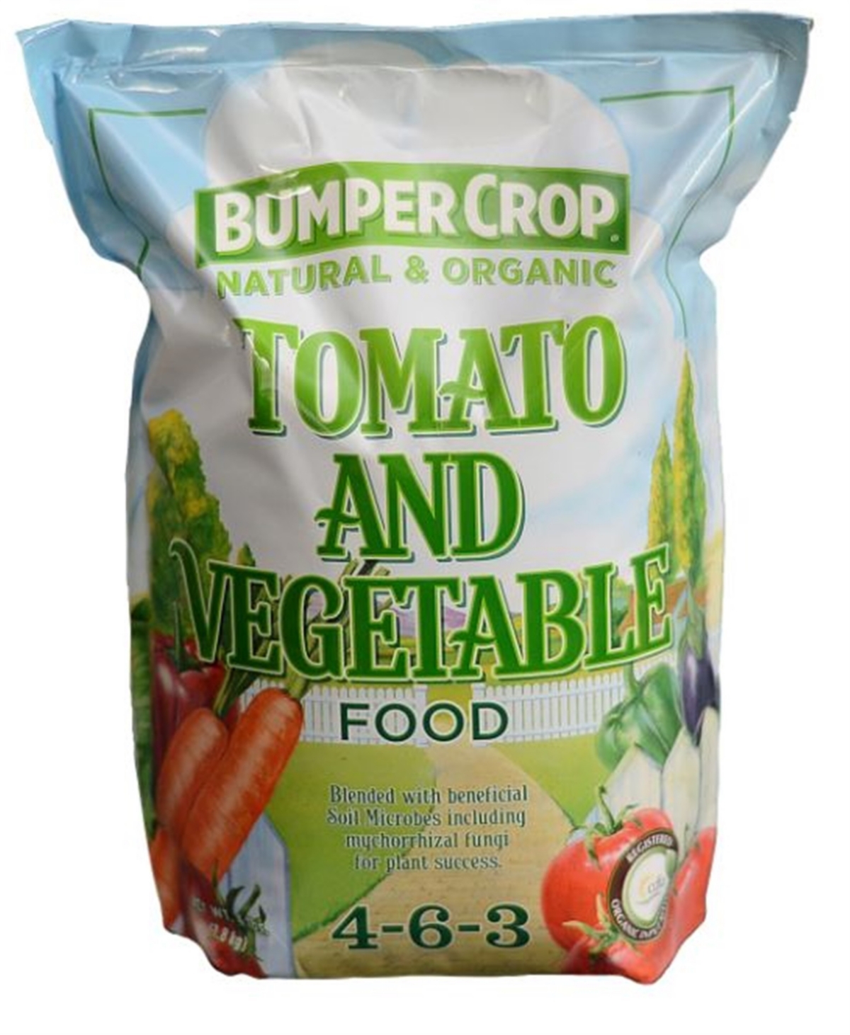 Organic Tomato and Vegetable Food 4-6-3, 4lb Bag - Brown