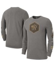 Men's New Era Black Utah Jazz 2021/22 City Edition Brushed Jersey T-Shirt