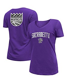 Women's Purple Sacramento Kings 2022/23 City Edition V-Neck T-shirt
